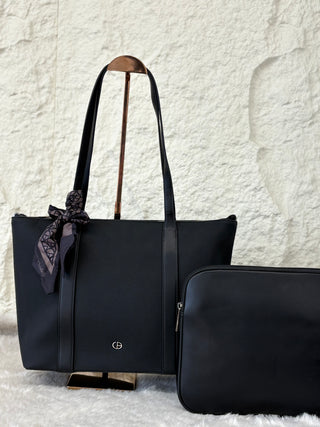 Buy black Chrisbella Tote Bag Code AA1035